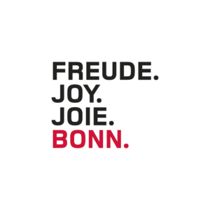 Logo: Freude. Joy. Joie. Bonn.